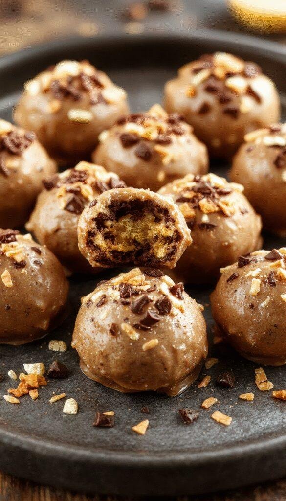 Delicious easy-to-make pumpkin Oreo truffles on a plate with fall decorations