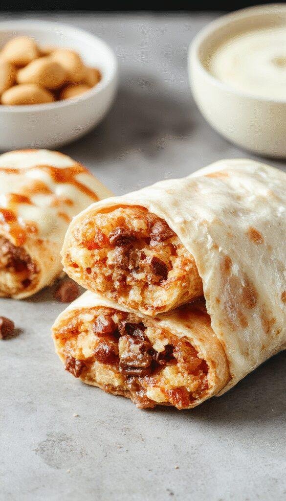 A delicious homemade Dunkin' Wake Up Wrap filled with fluffy scrambled eggs, melted cheese, and crispy bacon, all wrapped in a soft tortilla.