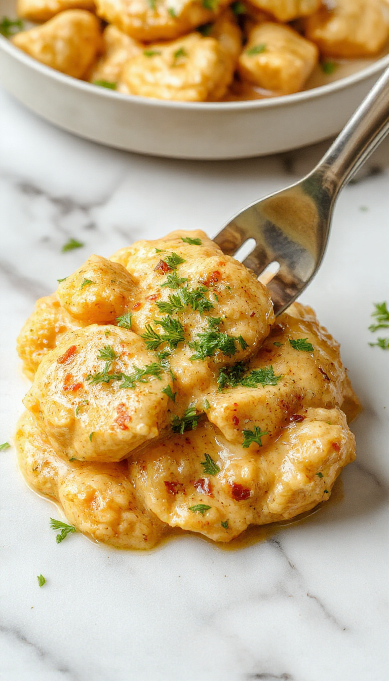 A vibrant plate of creamy butter chicken with rich orange-colored sauce, garnished with fresh cilantro, served alongside fluffy steamed rice on a white ceramic plate, with a rustic wooden background.