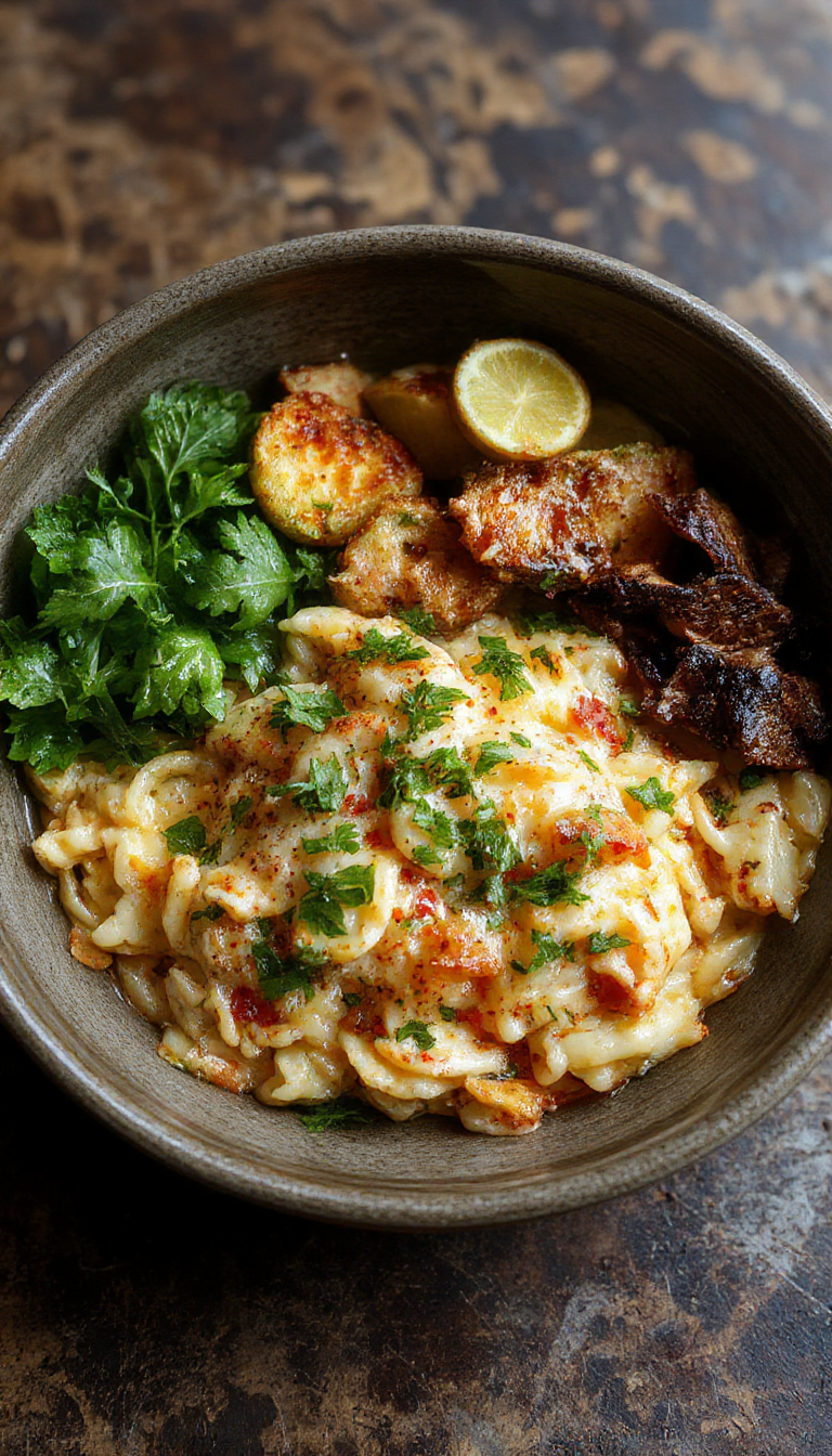 A bowl of cooked orzo pasta garnished with fresh herbs and cherry tomatoes, set on a rustic wooden table for a quick weeknight dinner.