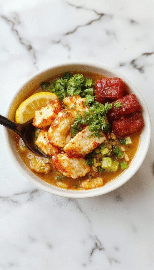 A vibrant bowl of chicken ramen stir fry showcasing tender sliced chicken, colorful bell peppers, green onions, and noodles coated in a glossy sauce, arranged artfully on a rustic wooden table with chopsticks resting beside the bowl