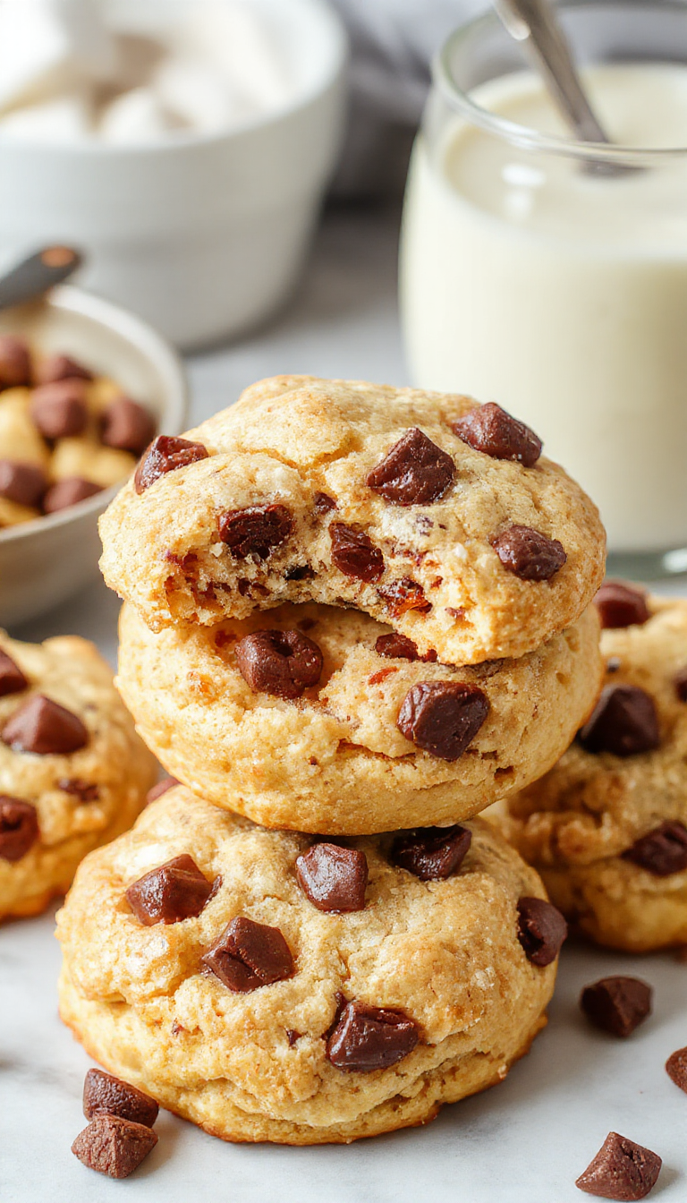 Golden, freshly baked Morning's Best Protein Biscuits arranged on a rustic plate, highlighting their fluffy texture and hearty ingredients.