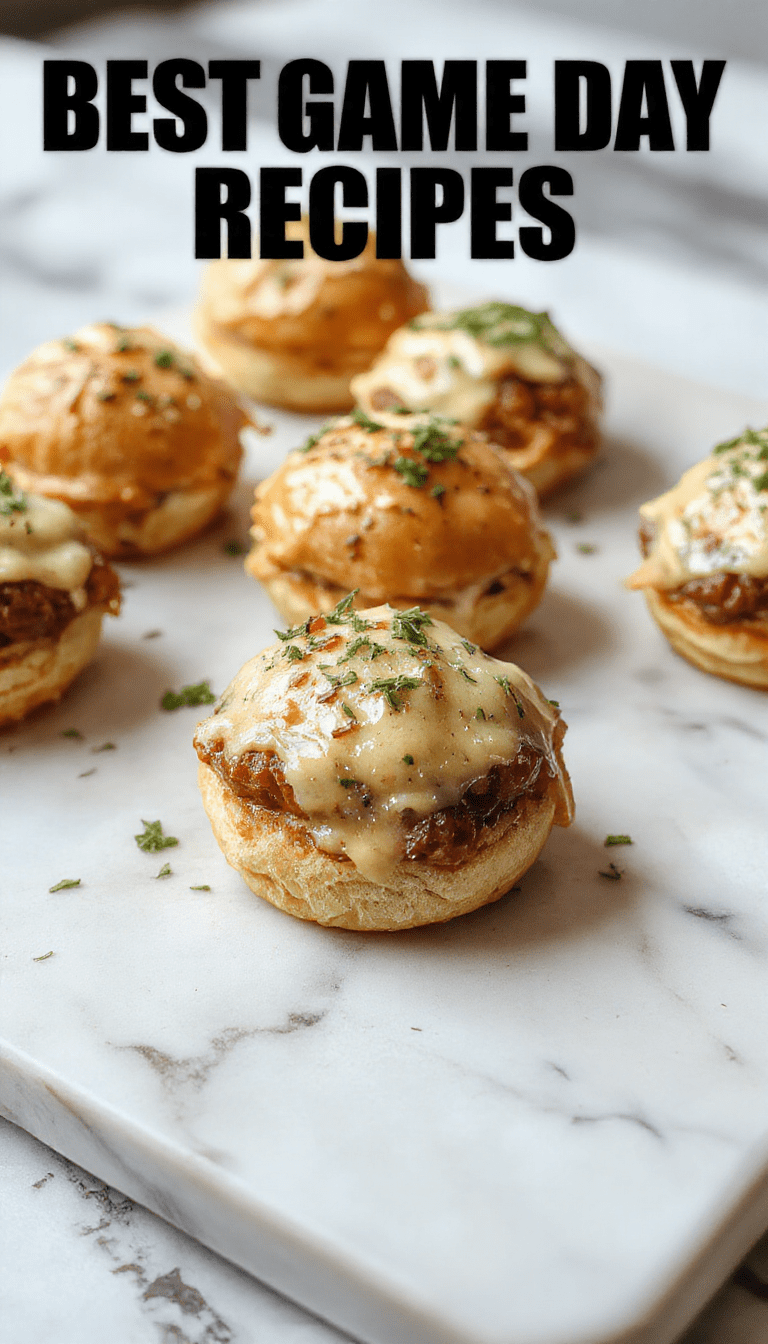 A colorful platter of mini sliders featuring juicy beef patties topped with melted cheese, crisp lettuce, and bright tomato slices, arranged on a stylish wooden board with a background of football-themed decorations, giving a festive and vibrant look.