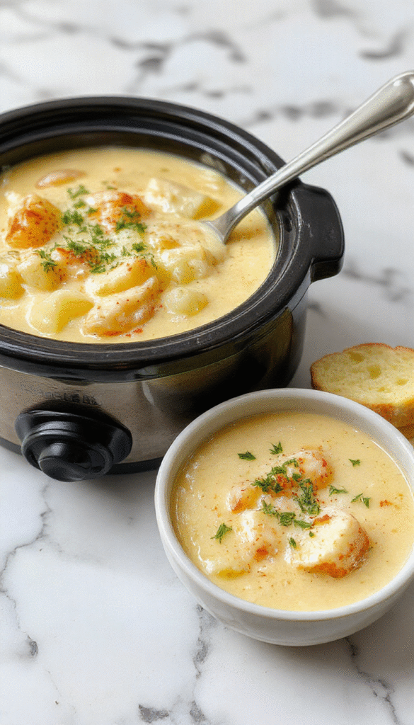 A vibrant bowl of creamy potato soup garnished with chopped green onions and shredded cheese, set on a rustic wooden table with a spoon and crispy bacon bits alongside, all styled for a cozy home-cooked meal.