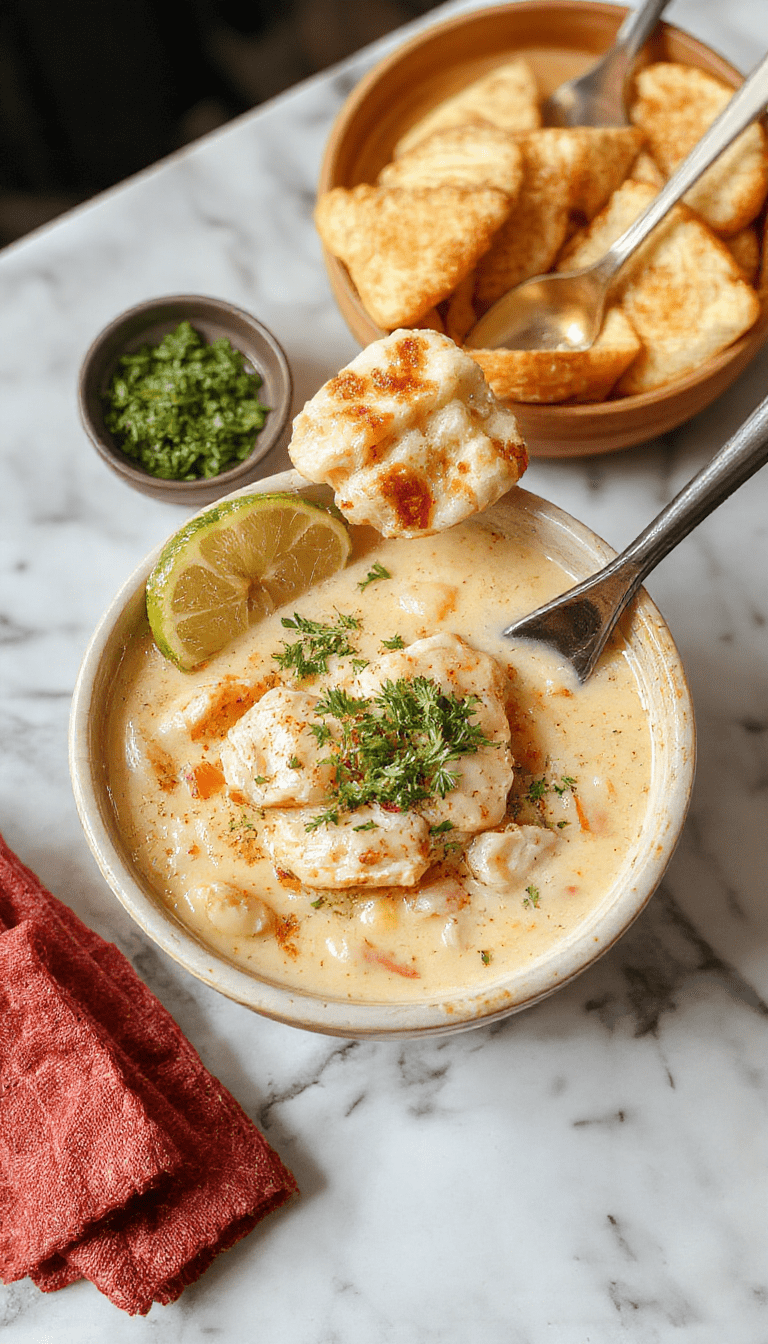 A steaming bowl of creamy Marry Me Chicken Ramen showcases tender shredded chicken in a rich, glossy broth, topped with chopped green onions and sesame seeds, served in a rustic bowl on a dark wooden table with chopsticks nearby.