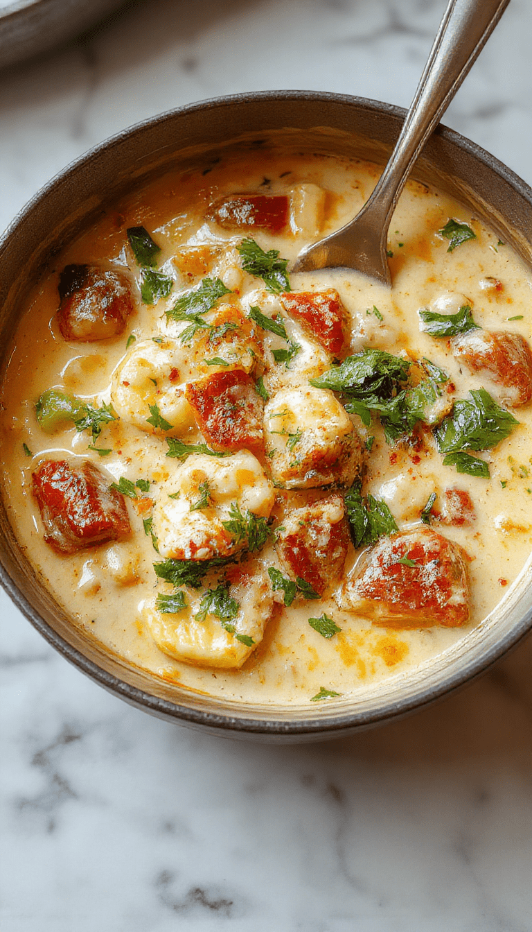 A vibrant bowl of creamy vegetable soup with a smooth texture, garnished with fresh herbs. The bowl is placed on a rustic wooden table, surrounded by colorful chopped vegetables, and steam gently rises from the dish, highlighting its warmth and inviting appearance.