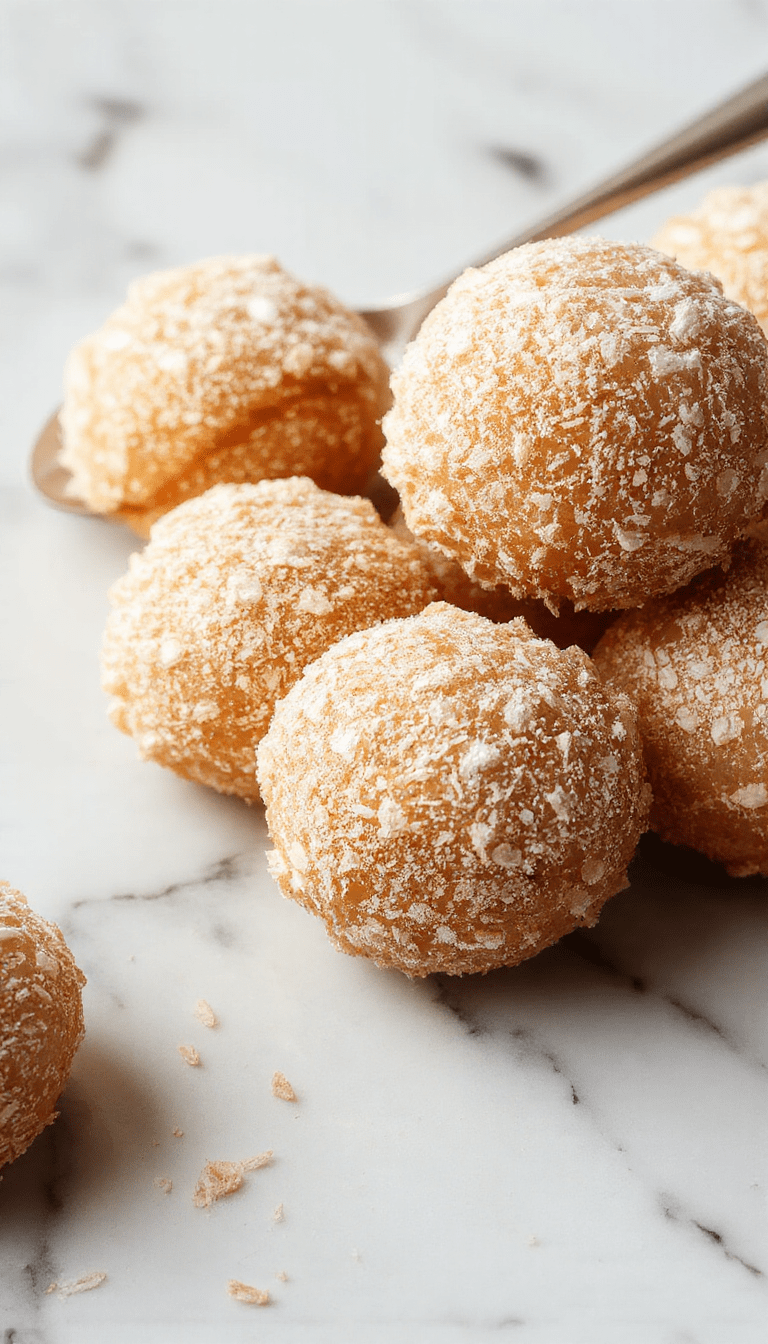 Golden brown fluffy churro bites arranged on a white plate with cinnamon sugar coating, drizzled with chocolate sauce, styled with a sprinkle of powdered sugar, vibrant background highlighting the crispy texture and inviting appearance