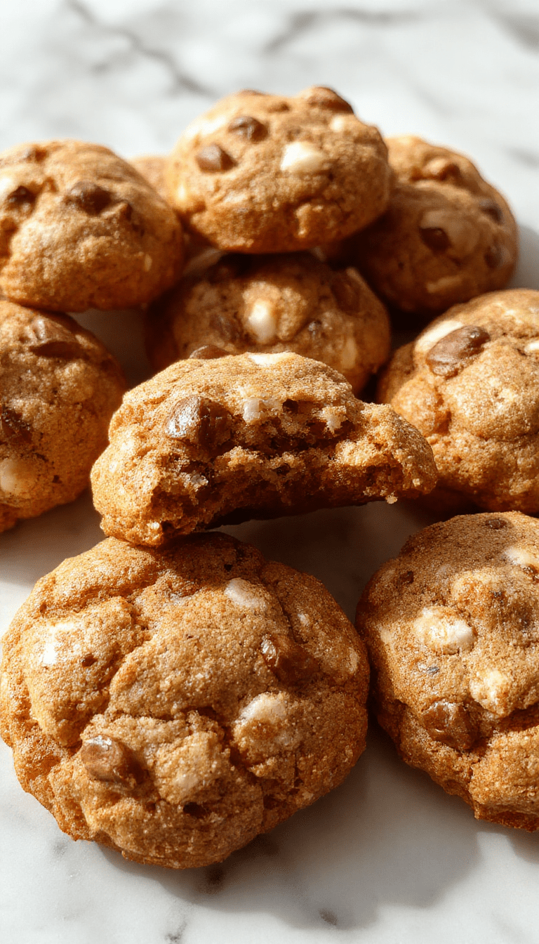 Close-up of a plate of homemade Samoas cookies with golden caramel, toasted coconut topping, and chocolate drizzles, arranged attractively on a rustic wooden table with a bright background