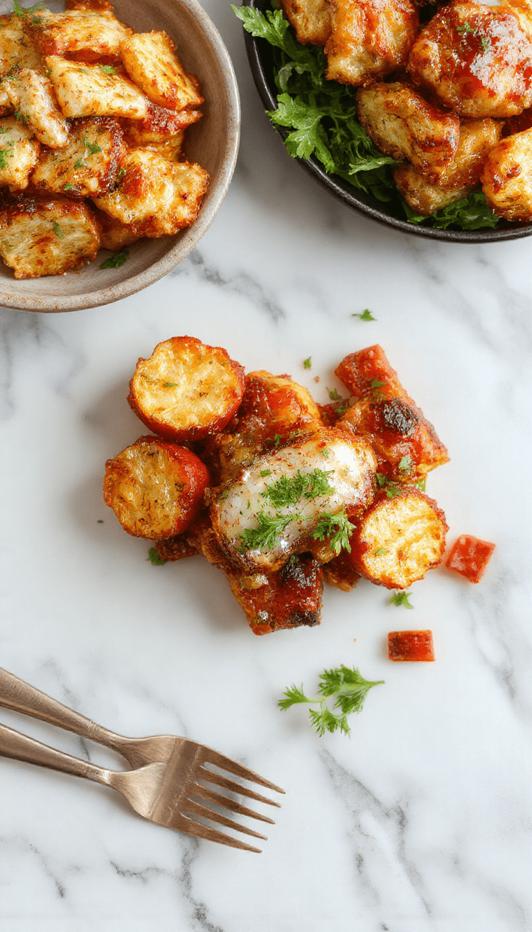 Colorful plates featuring a variety of quick dinner dishes, including grilled chicken, vibrant salads, and hearty pasta, all beautifully plated on modern white dishes with fresh herbs and colorful vegetables, styled for a cozy home dinner setting.