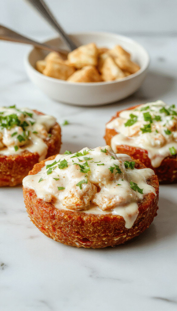 A vibrant plate of creamy coconut milk chicken featuring tender chicken pieces coated in a rich, glossy coconut sauce. The dish is garnished with fresh cilantro and served on a white ceramic plate placed on a rustic wooden table. In the background, there are colorful vegetables and a lime wedge, adding a fresh and tropical vibe. The textures are smooth and luscious, with steam rising to indicate hot, freshly prepared food.